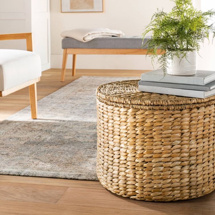 Woven Storage Ottoman