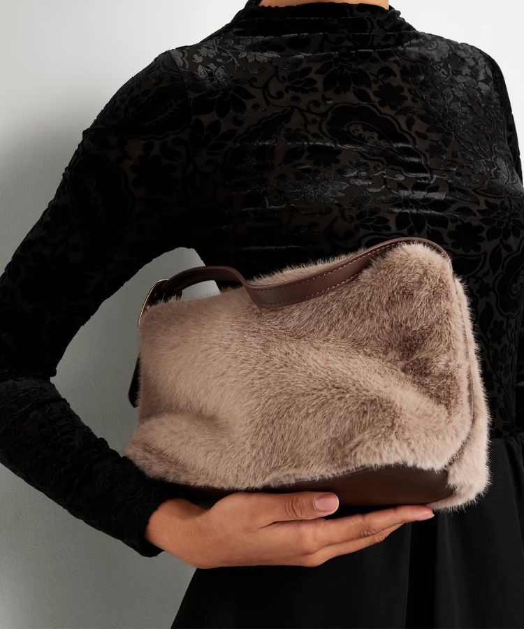 Heritage Faux-Fur Crossbody Bag
