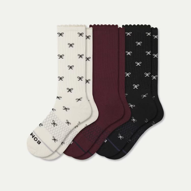 Merino Wool Blend Calf Sock 3-Pack