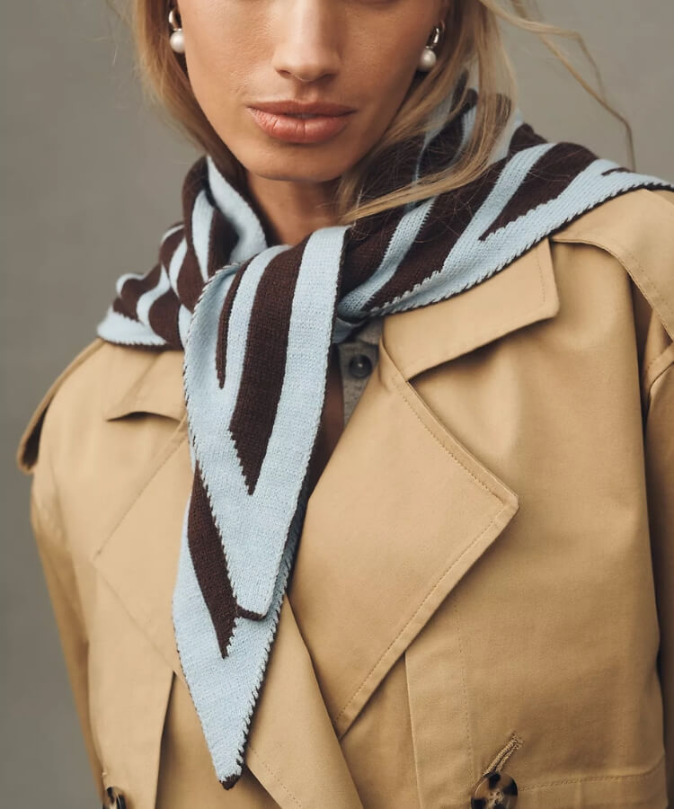 Triangle Knit Scarf