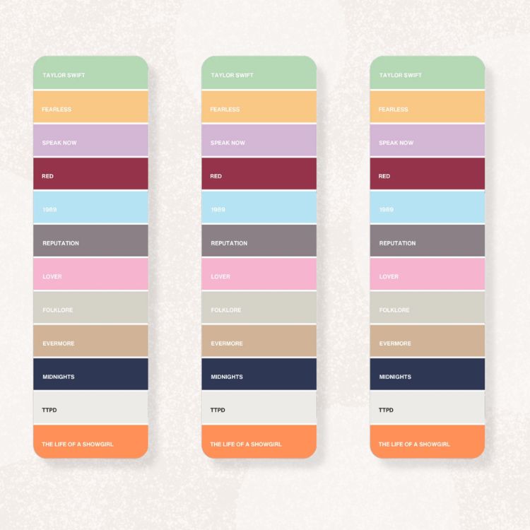 Taylor Swift Eras Bookmark
