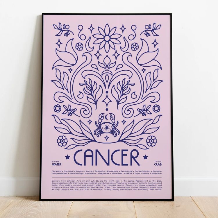 Cancer Zodiac Poster
