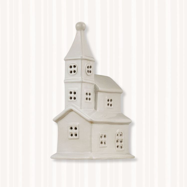 Light Up Ceramic Church