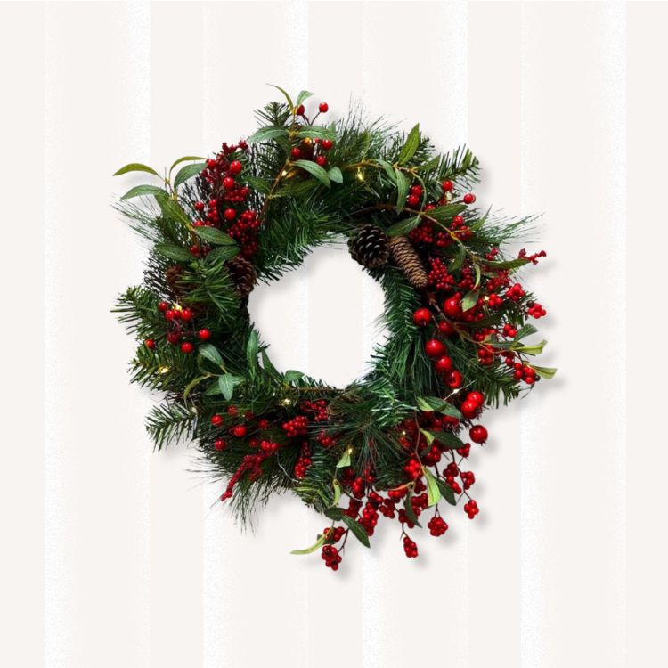 Pinecone & Berry Wreath