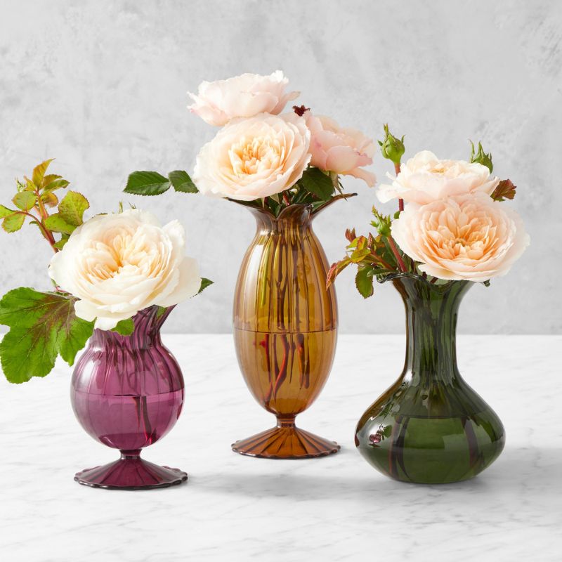 Fall-Colored Vases, Set of 3