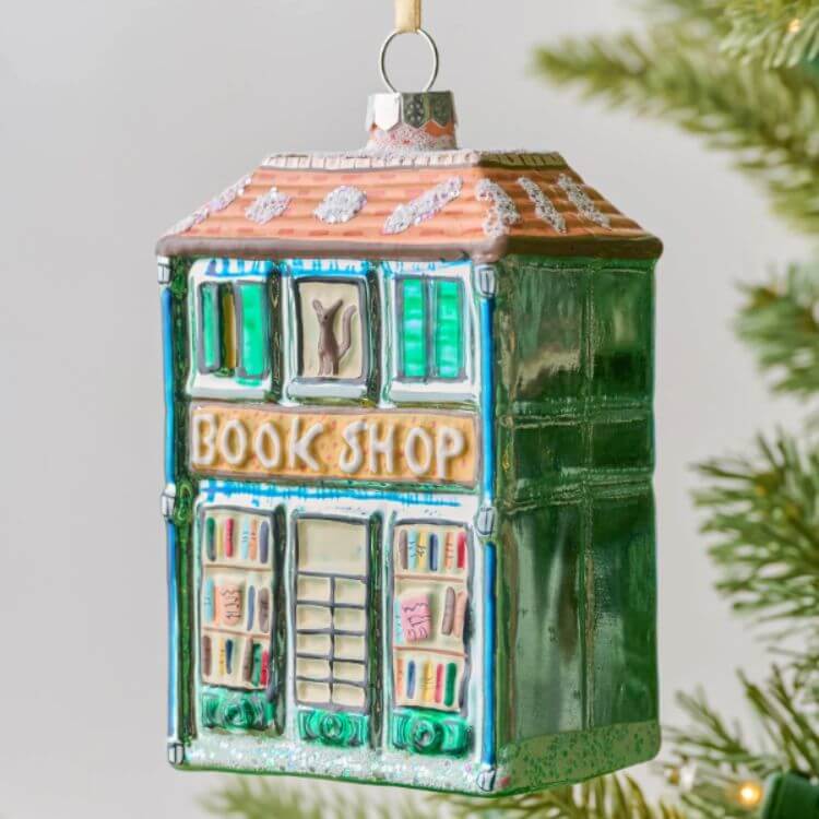 Whimsical Bookshop Ornament