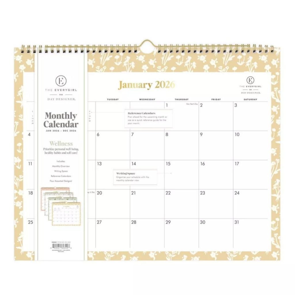 2026 Wall Calendar Mixed Prints