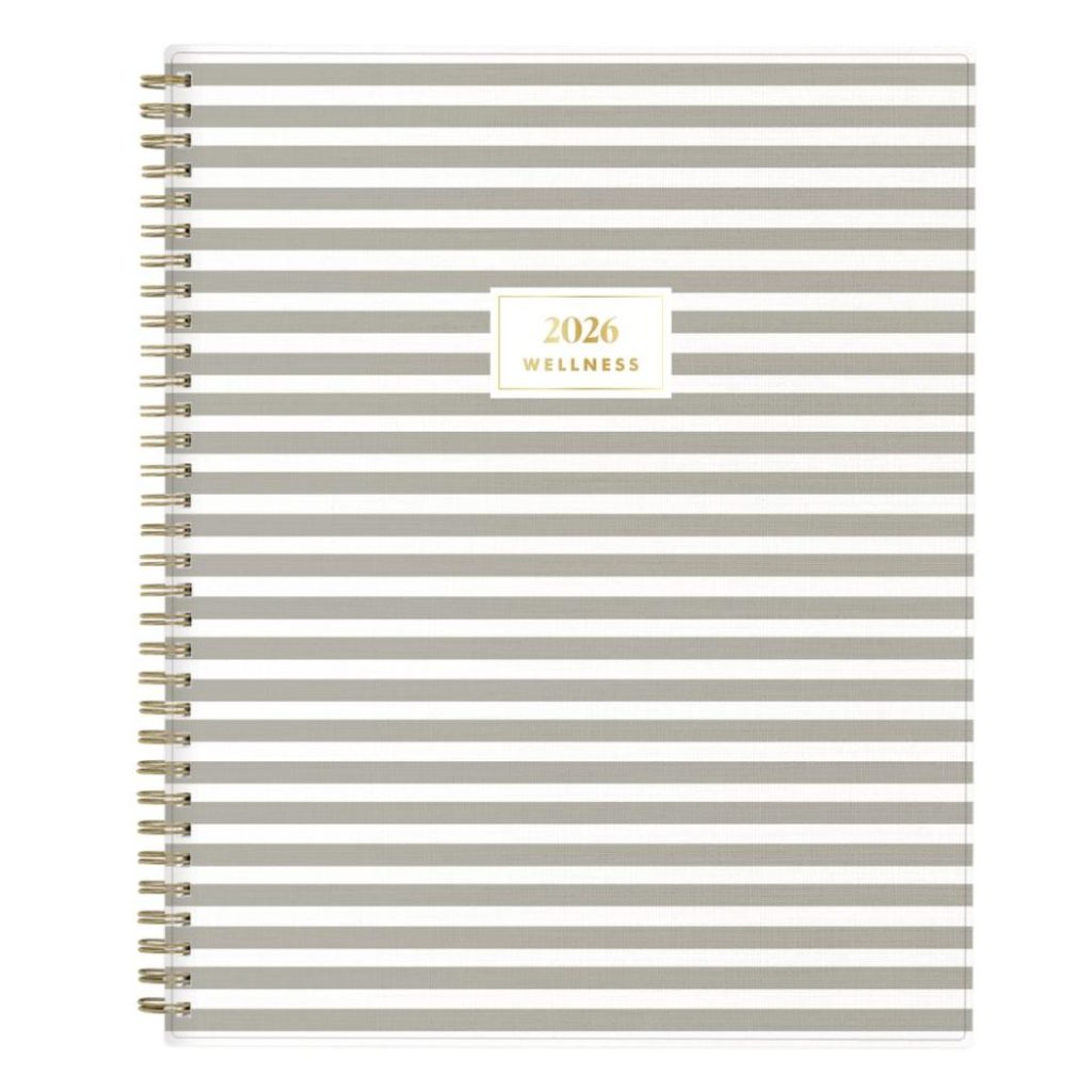 2026 Wellness Planner Rainie Gray Stripe