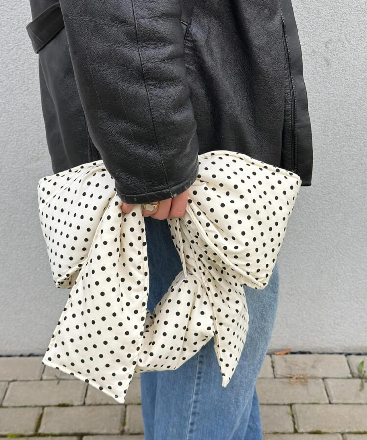 Polka Dot Statement Bag