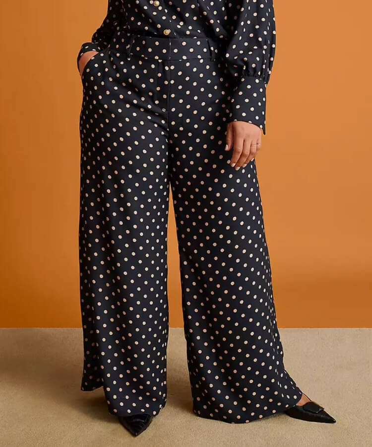 Crepe Wide-Leg Pants