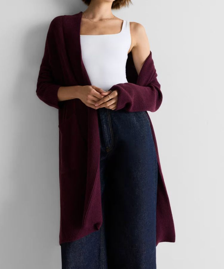 Australian Merino Wool Duster Cardigan