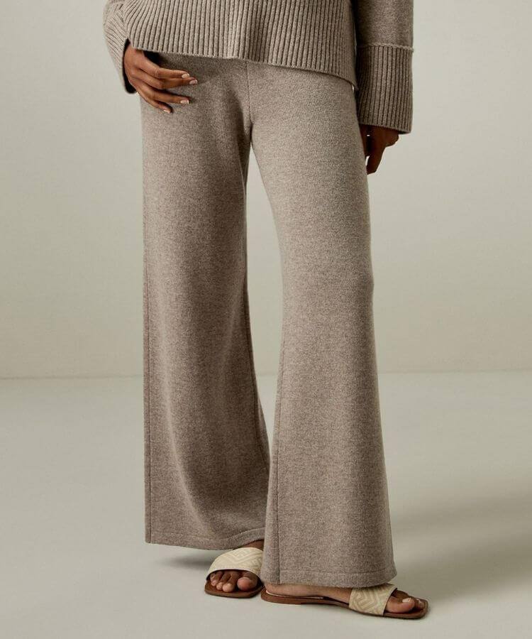 Merino Wool Wide-Leg Pants