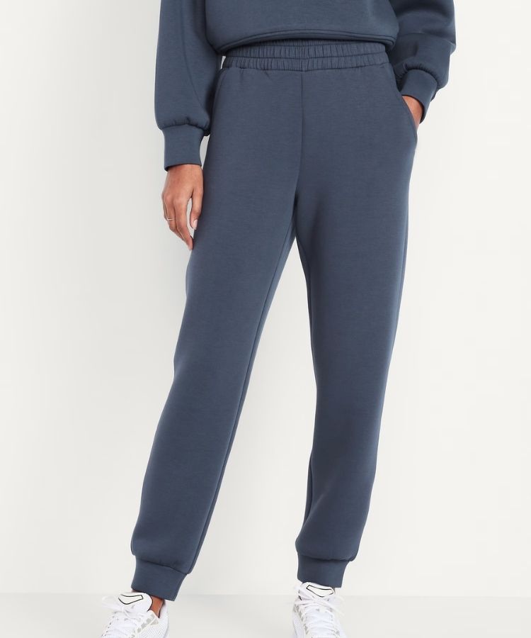 High-Waisted Bounce Fleece Joggers