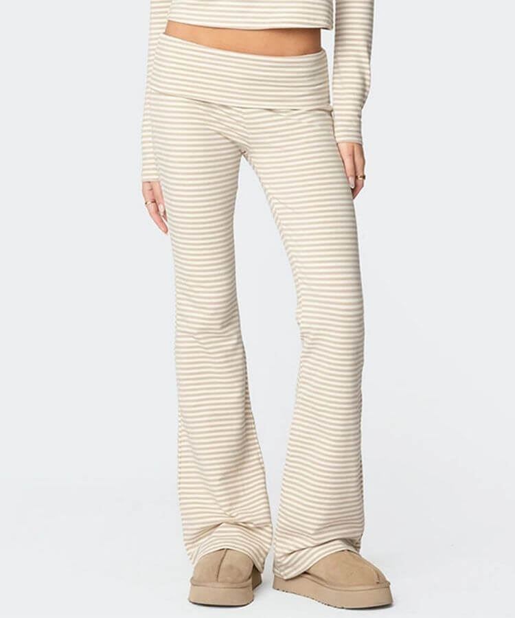 Striped Flared Leggings