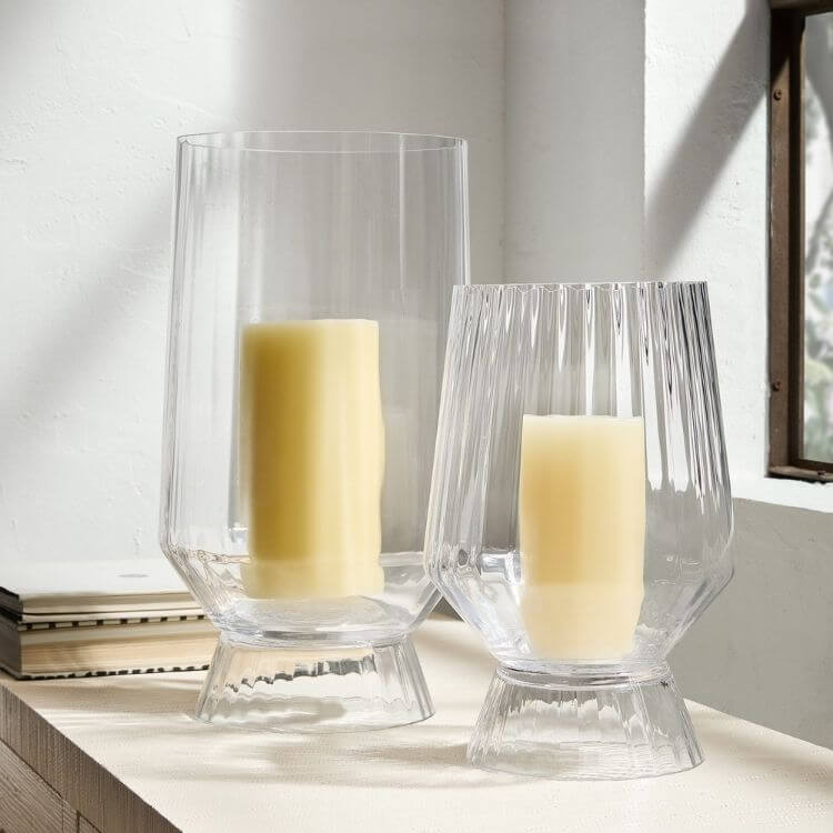 Glass Candle Holders