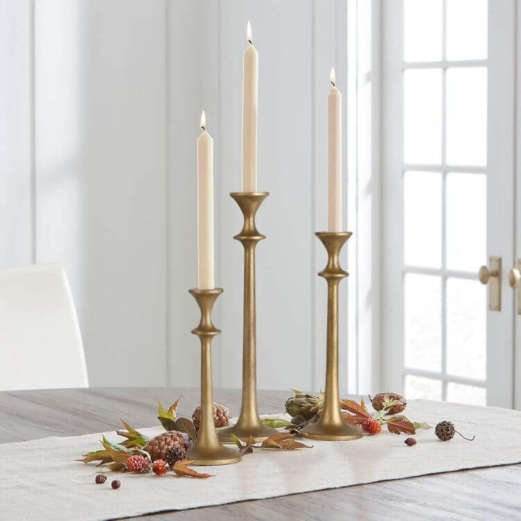 Iron Taper Candle Holder Set