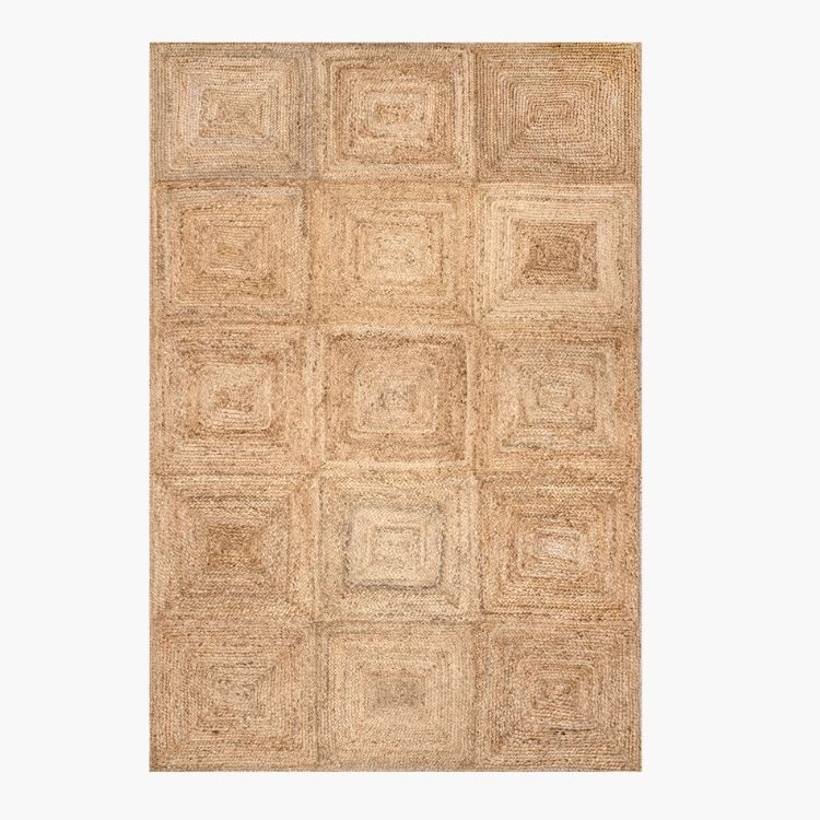 Juniper Jute Tiled Rug
