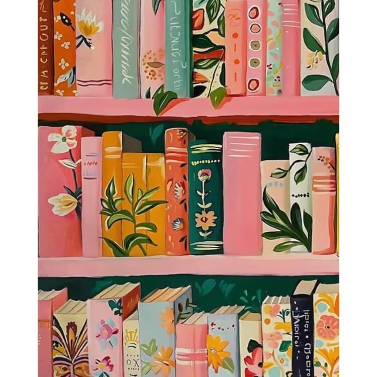 Bookshelf Paint-by-Number