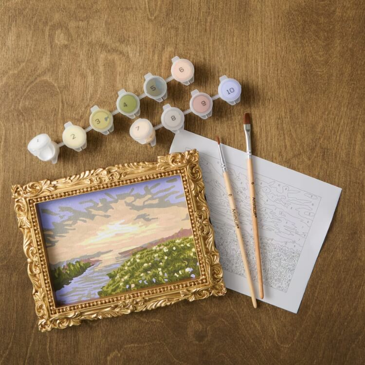 Sunset Field Paint-by-Number