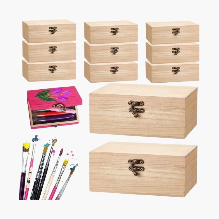 Wooden Craft Box Set