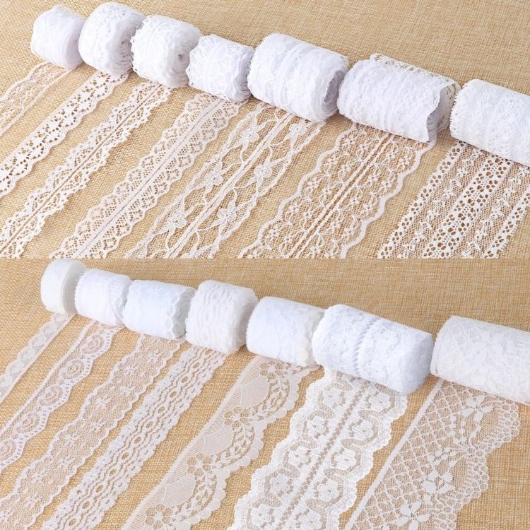 White Lace Ribbon Set