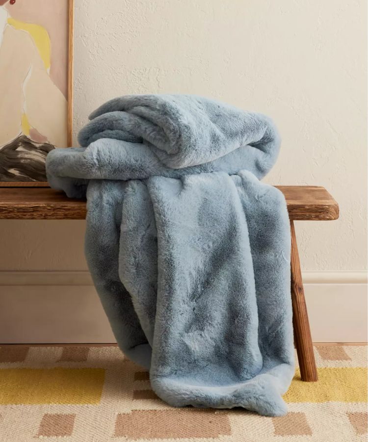 Faux Fur Throw Blanket