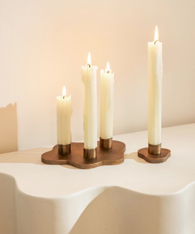 Iron Candle Holder