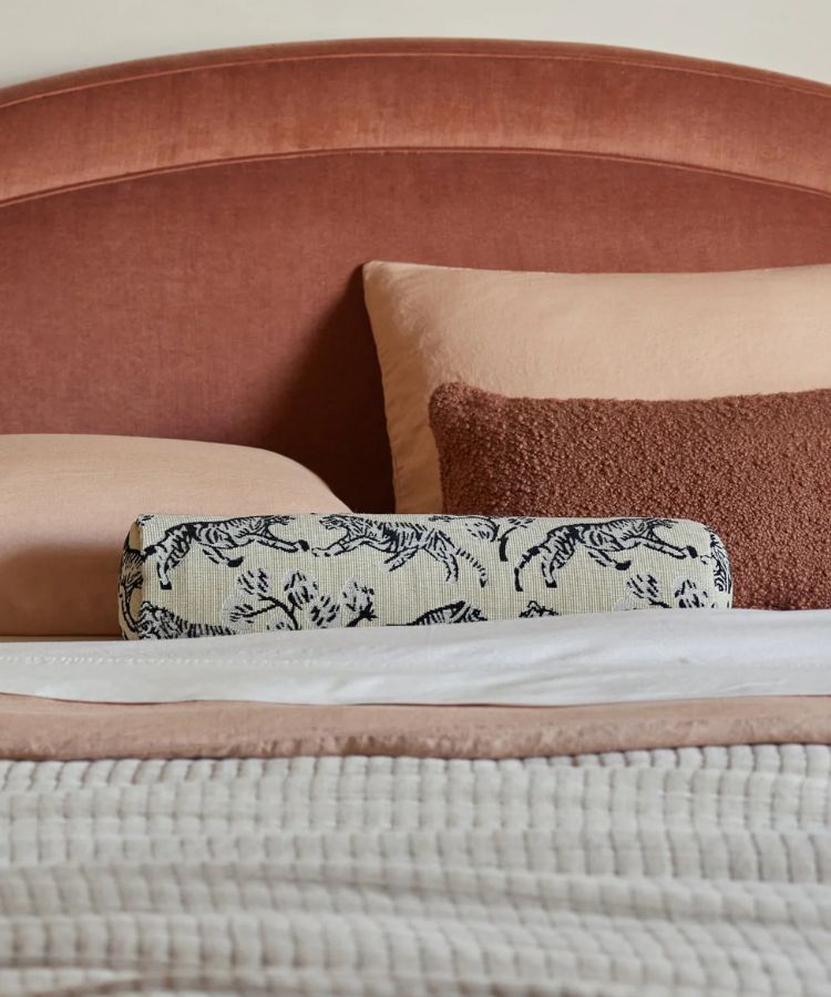 Tiger Jacquard Bolster Pillow