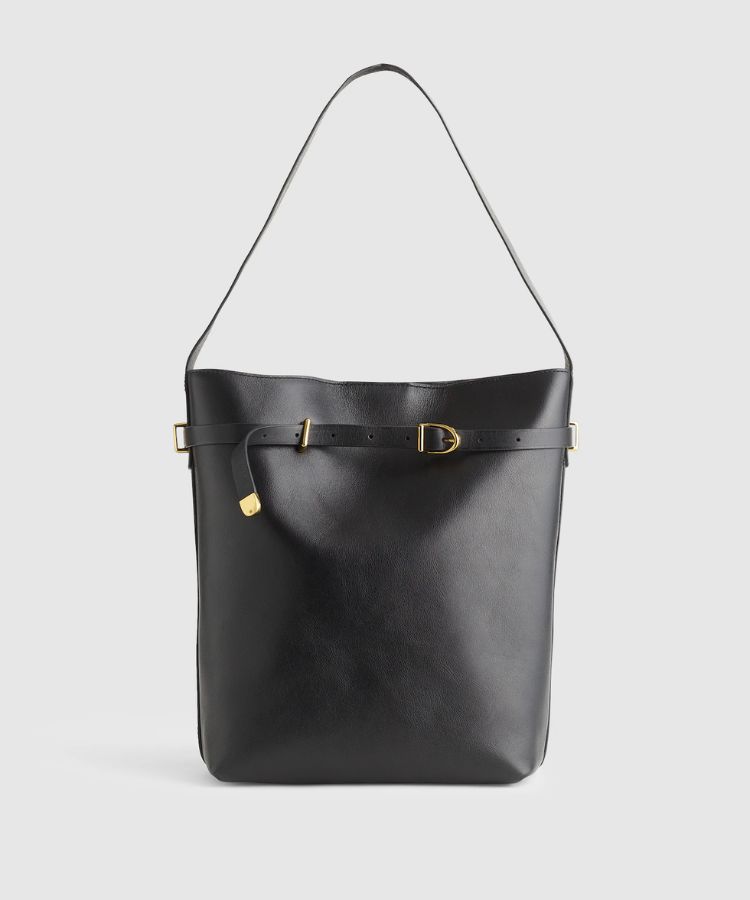 The Essential Belted Bucket Tote