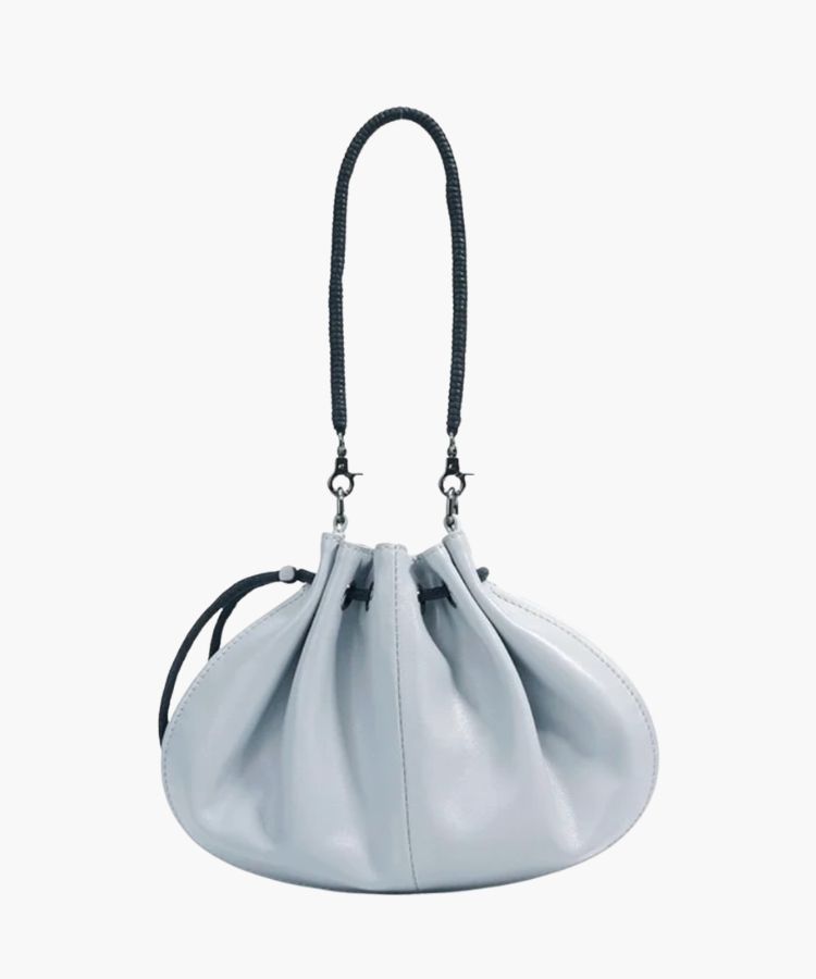 Sheepskin Drawstring Handbag