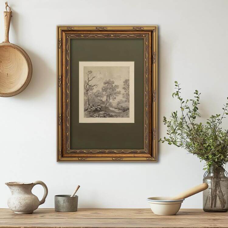 Gold-Framed Wall Art