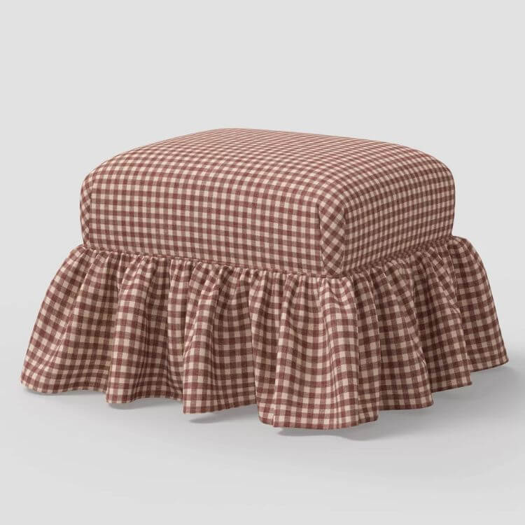Ruffle Ottoman