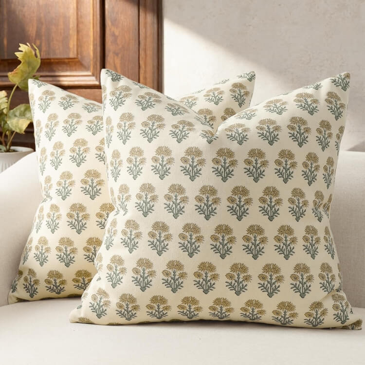 Farmhouse Floral Pillow Covers