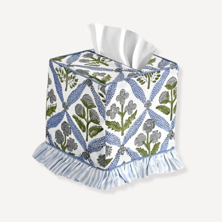 Ruffle Tissue Box Cover