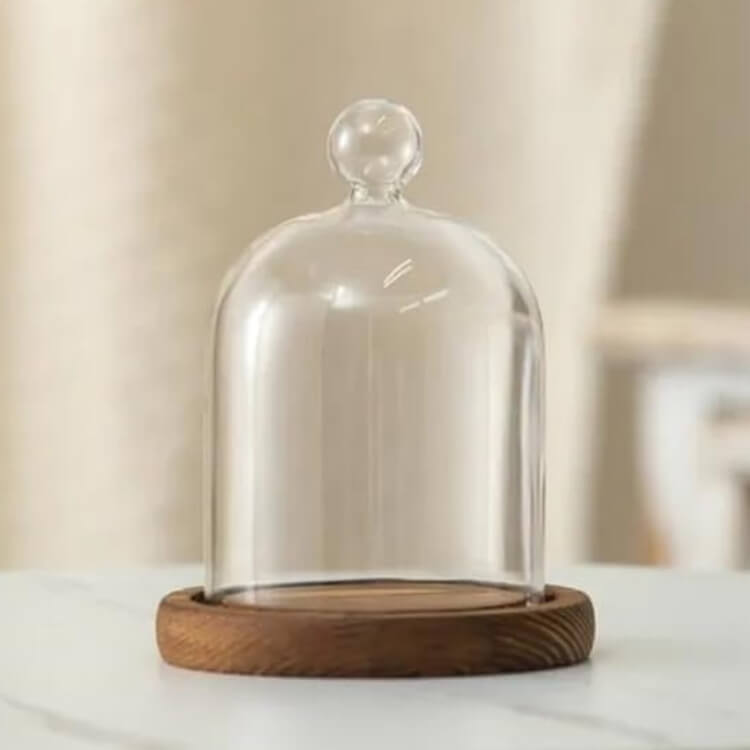 Glass Dome Candle Cover