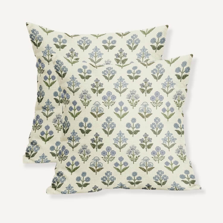 Block Print Pillow Covers