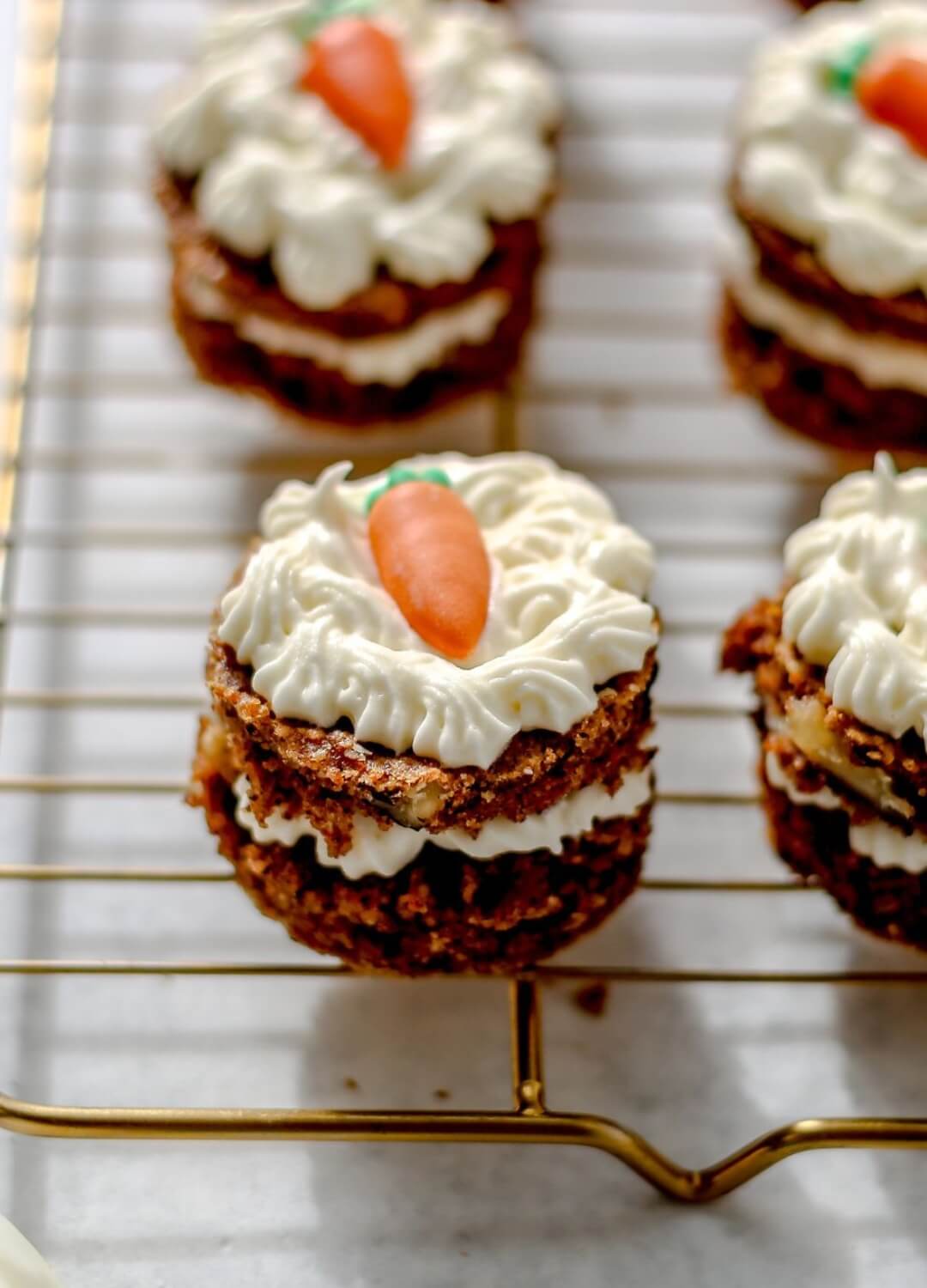 mini carrot cakes spring dessert recipe