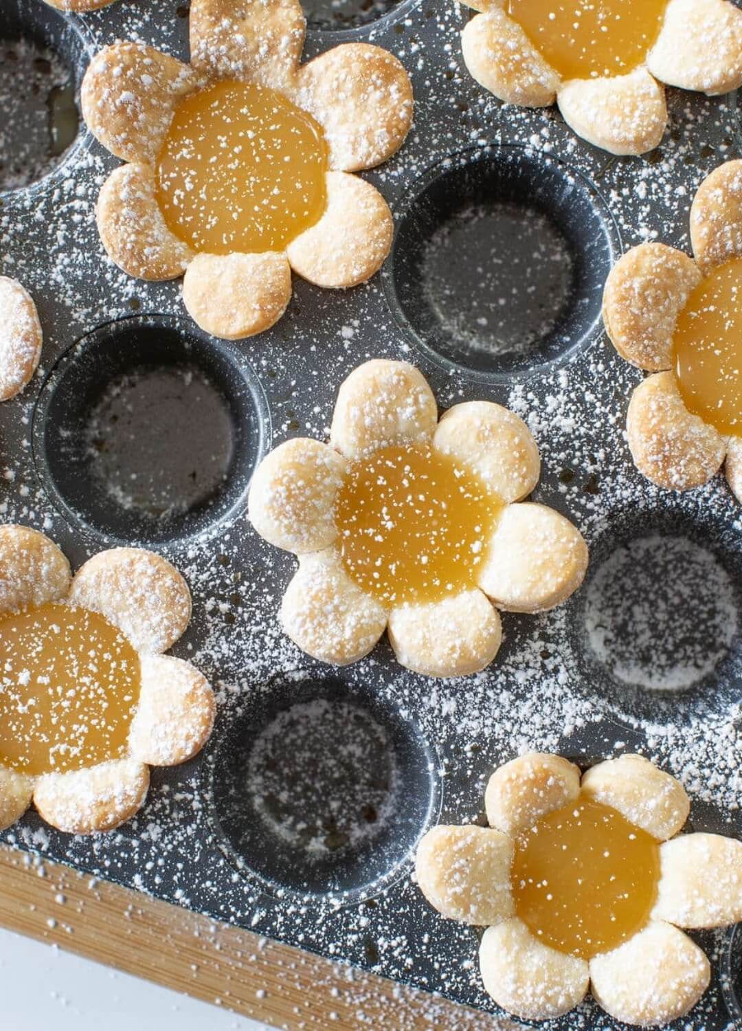 lemon flower tarts spring dessert recipe