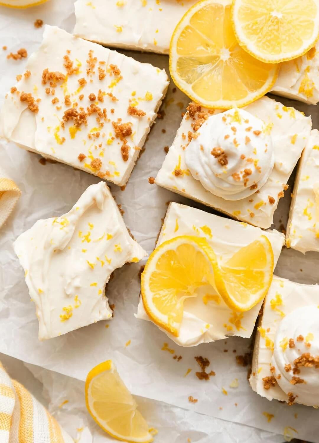 lemon cheesecake bars spring dessert recipe