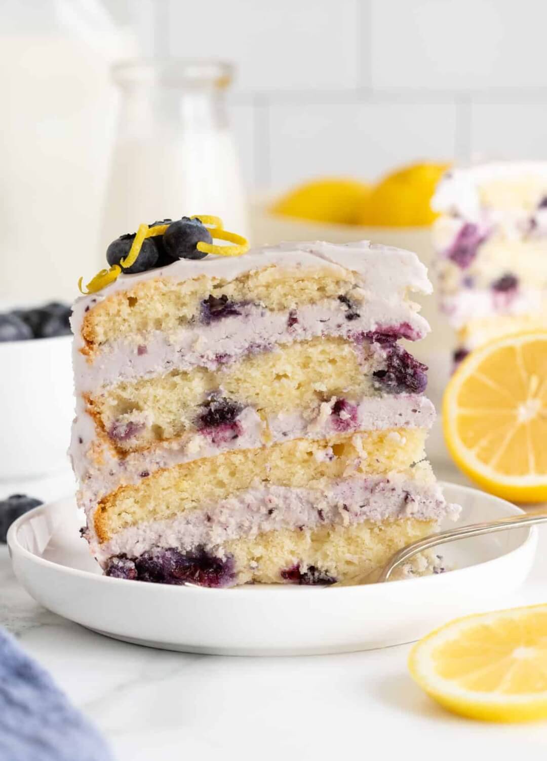 lemon blueberry cake spring dessert recipe