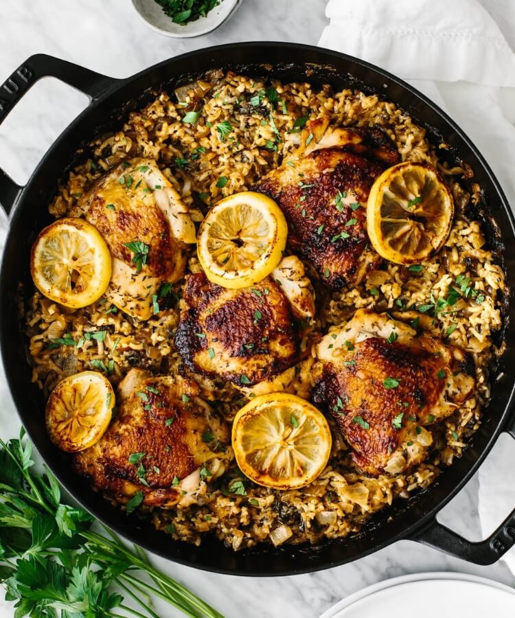one pan chicken and rice