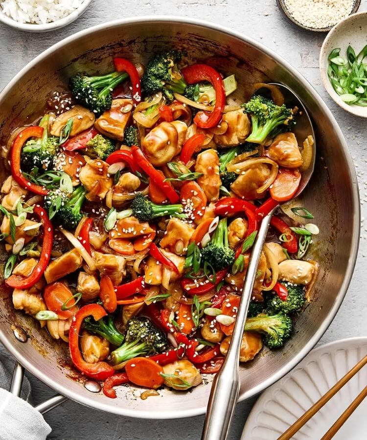 chicken stir fry with vegetables