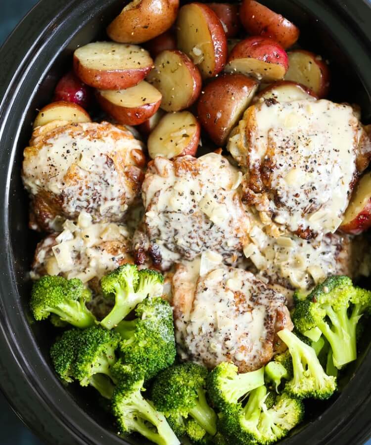 garlic chicken and veggies