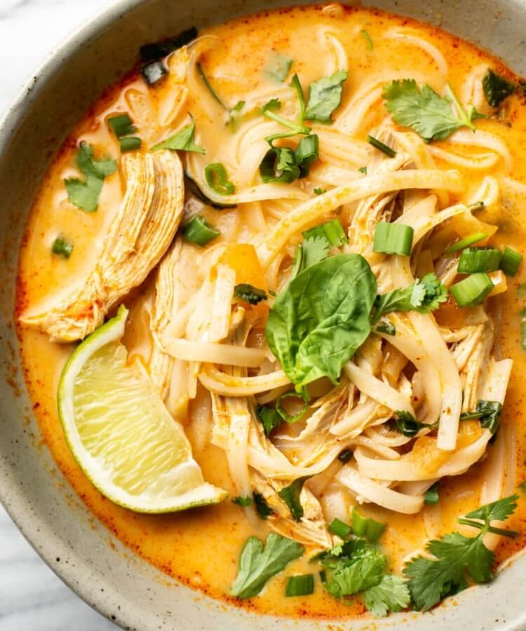 Thai chicken curry soup