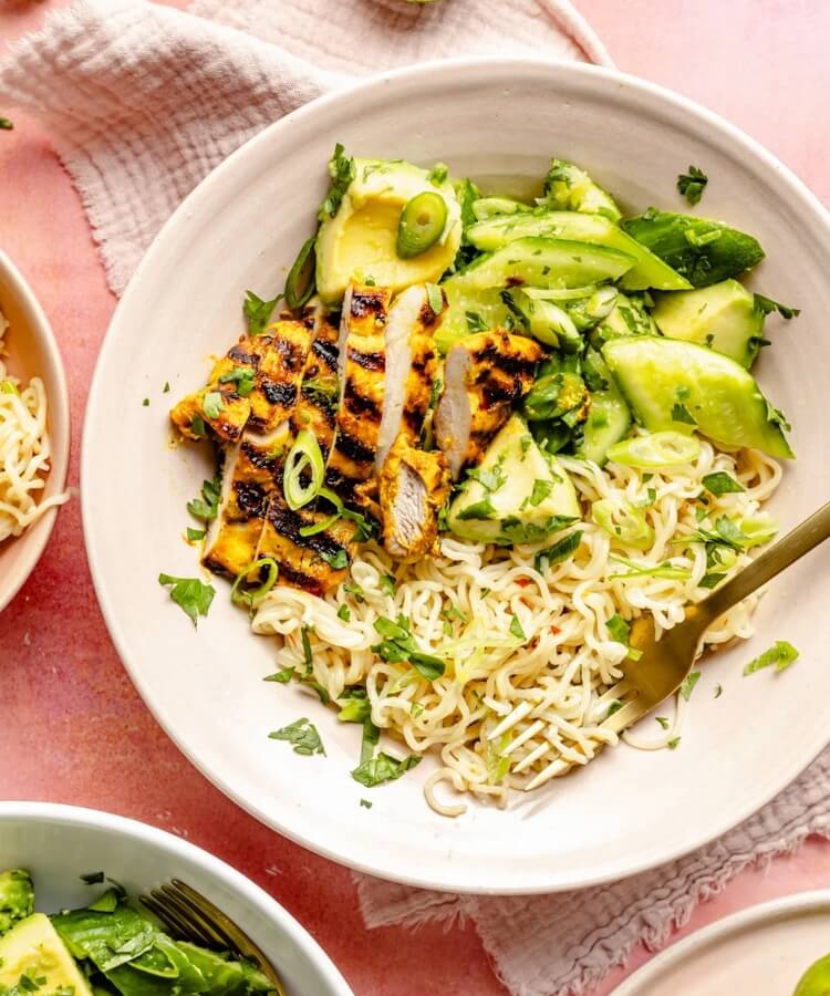ginger chicken turmeric bowl