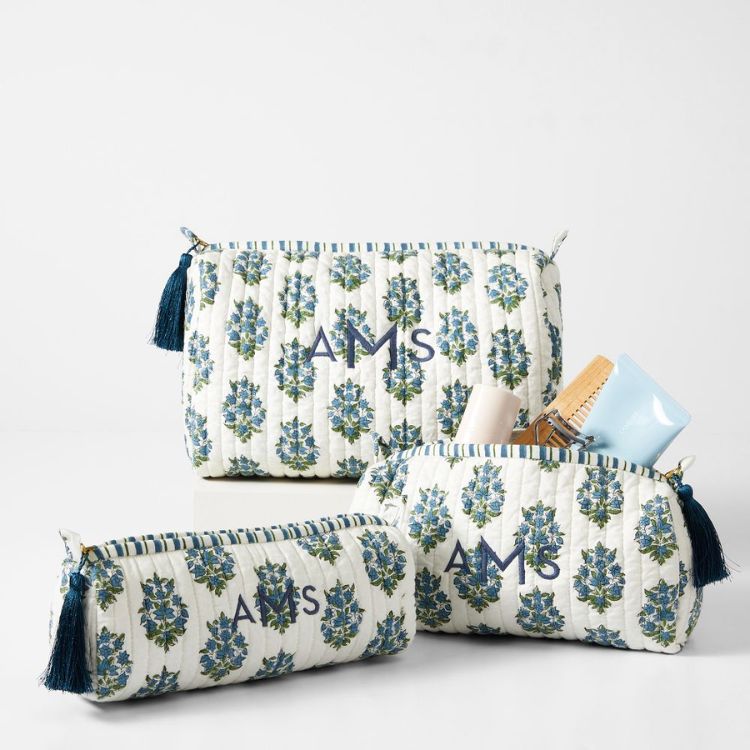 Quilted Cosmetic Pouches