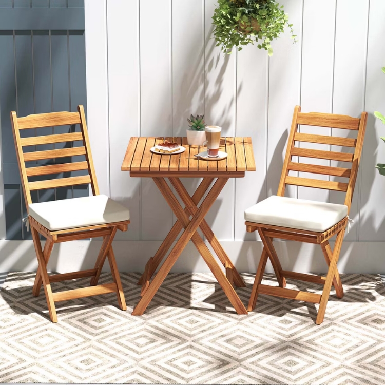 3-Piece Folding Bistro Set