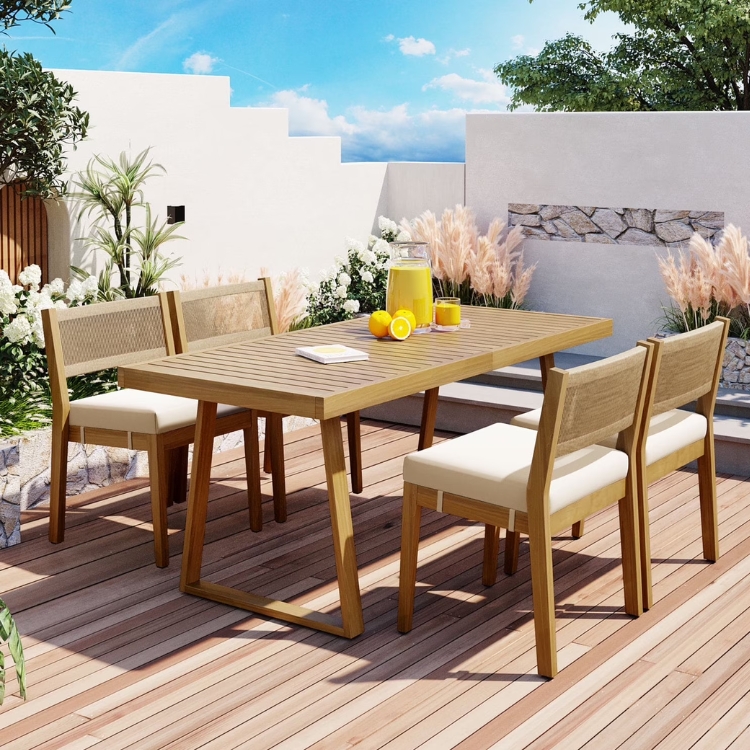 Outdoor Acacia Wood Dining Set