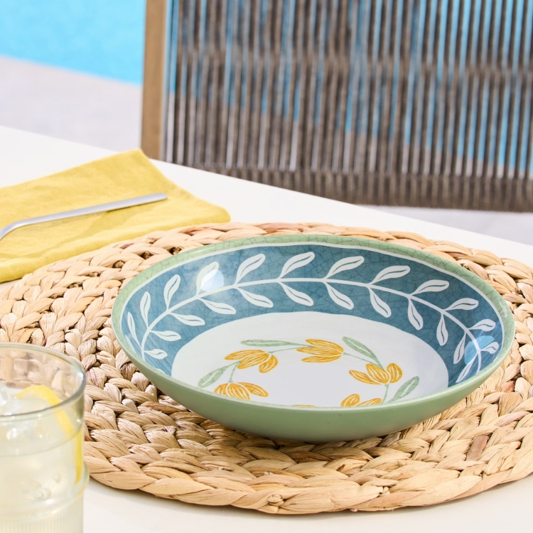 Melamine Floral Dinner Bowl