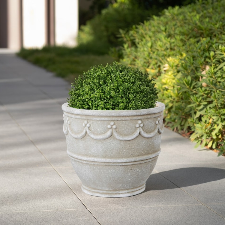 Cream Outdoor Planter
